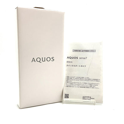 【全額返金保証】【最速発送】SHARP AQUOS sense7 128GB ブラック au SHG10 白ロム 動作確認済