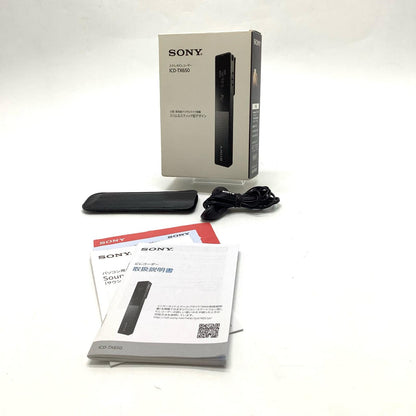 【全額返金保証】【最速発送】Sony ステレオICレコーダー [ブラック] ICD-TX650 美品 動作確認済