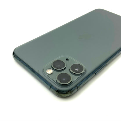 【全額返金保証】【最速発送】Apple iPhone iPhone 11 Pro 64GB ミッドナイトグリーン au SIMフリー 白ロム 動作確認済 89%