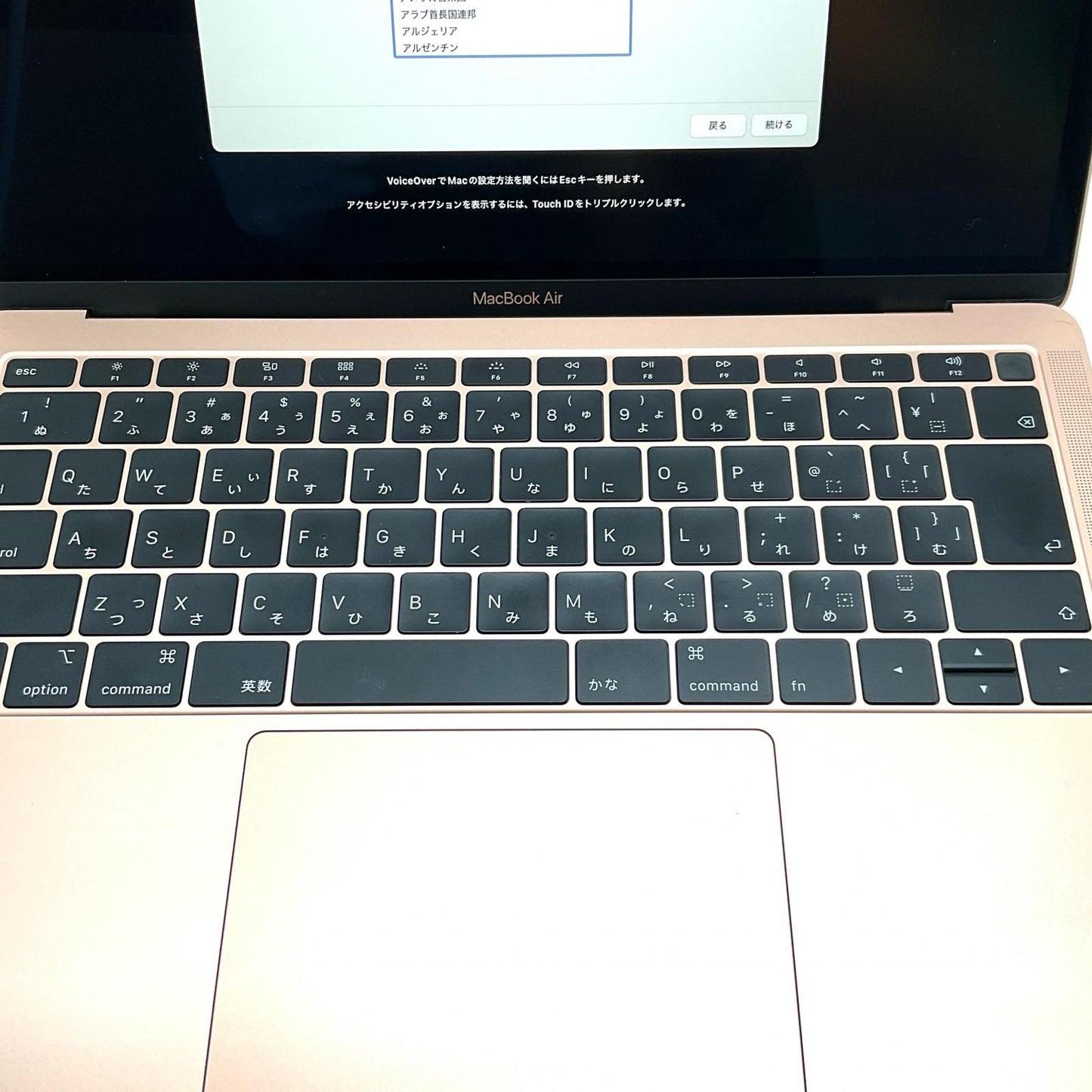 【全額返金保証】【最速発送】Apple MacBook Air 13.3インチ 2019 1.6Ghz デュアルコアIntel Core i5 8GB 128GB ゴールド 美品 動作確認済