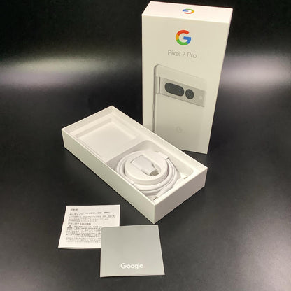 【全額返金保証】【最速発送】Google Pixel 7 Pro 256GB スノウ SIMフリー GFE4J 白ロム 美品 動作確認済