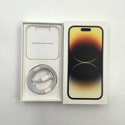 【全額返金保証】【最速発送】Apple iPhone iPhone 14 Pro 256GB ゴールド SIMフリー 動作確認済 79%