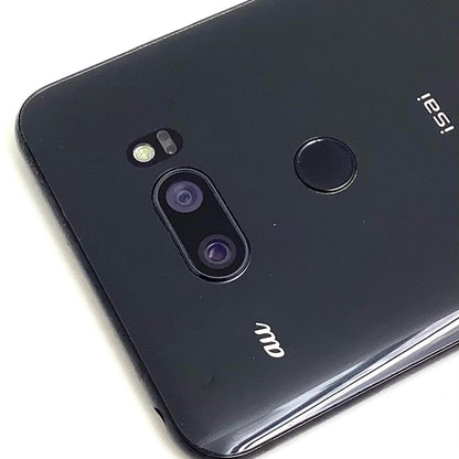 【全額返金保証】【最速発送】LG isai V30+ 128GB ブラック au LGV35 白ロム 動作確認済