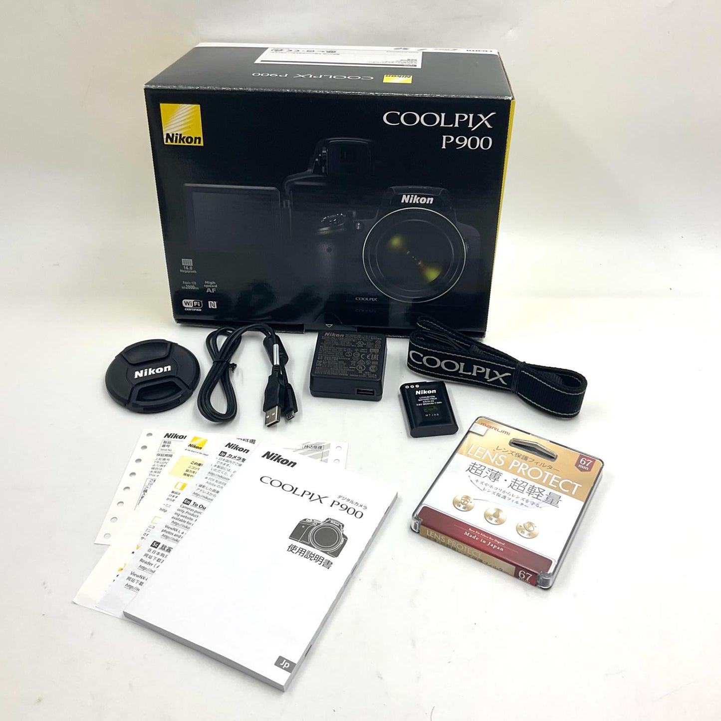 【全額返金保証】【最速発送】Nikon コンパクトデジタルカメラ COOLPIX P900 美品 動作確認済
