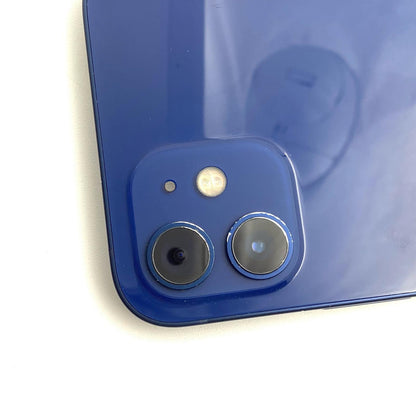 【全額返金保証】【最速発送】Apple iPhone iPhone 12 256GB ブルー au SIMフリー 白ロム 動作確認済 75%