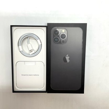 【全額返金保証】【最速発送】Apple iPhone iPhone 13 Pro Max 128GB グラファイト Softbank 白ロム 動作確認済 79%