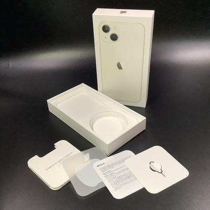 【全額返金保証】【最速発送】Apple iPhone iPhone 13 256GB スターライト docomo 白ロム 動作確認済 80%