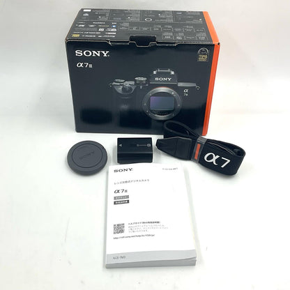 【全額返金保証】【最速発送】Sony デジタル一眼 α7 III ILCE-7M3 ボディ ブラック 美品 動作確認済