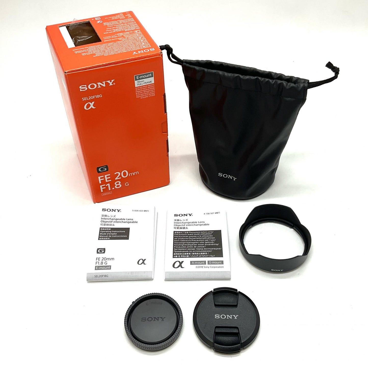 【全額返金保証】【最速発送】Sony FE 20mm F1.8 G SEL20F18G 美品 動作確認済