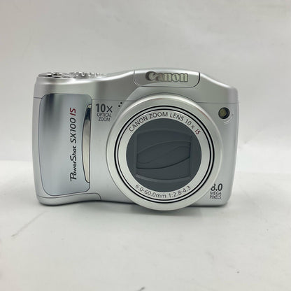 【全額返金保証】【最速発送】Canon コンパクトデジタルカメラ PowerShot SX100 IS [シルバー] 動作確認済