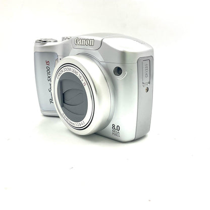 【全額返金保証】【最速発送】Canon コンパクトデジタルカメラ PowerShot SX100 IS [シルバー] 動作確認済