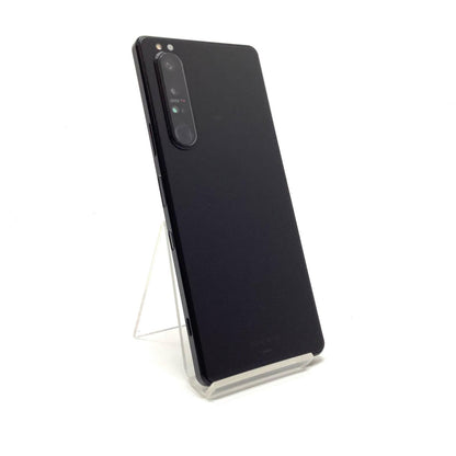 【全額返金保証】【最速発送】Sony Xperia 1 III 256GB フロストブラック au SOG03 白ロム 美品 動作確認済