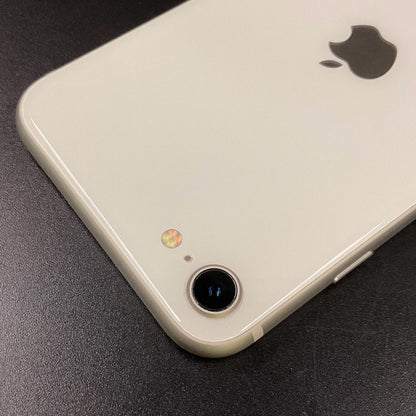 【全額返金保証】【最速発送】Apple iPhone iPhone SE（第3世代） 256GB スターライト SIMフリー 美品 動作確認済 85%