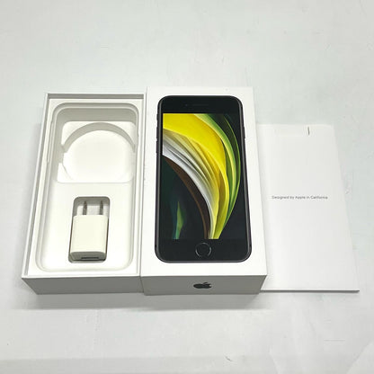 【全額返金保証】【最速発送】Apple iPhone iPhone SE（第2世代） 128GB ブラック au SIMフリー 白ロム 動作確認済 84%