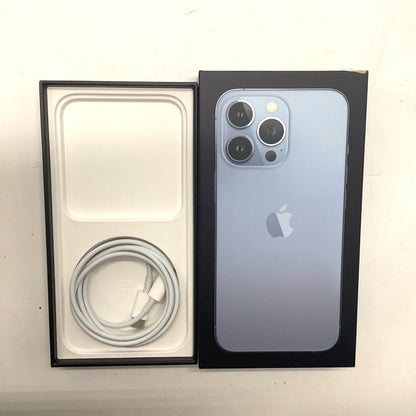 【全額返金保証】【最速発送】Apple iPhone iPhone 13 Pro 256GB シエラブルー au SIMフリー 白ロム 動作確認済 100%