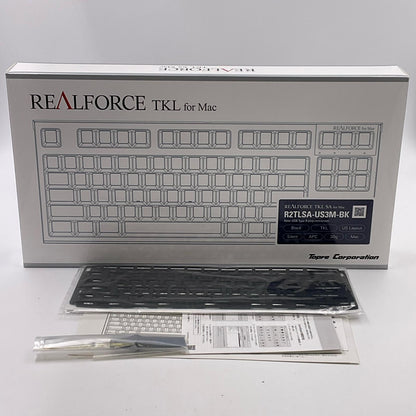 【全額返金保証】【最速発送】東プレ REALFORCE TKL for Mac R2TLSA-US3M-BK 美品 動作確認済