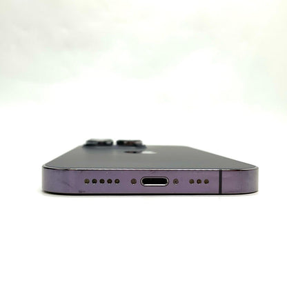 【全額返金保証】【最速発送】Apple iPhone iPhone 14 Pro 256GB ディープパープル au 動作確認済 79%