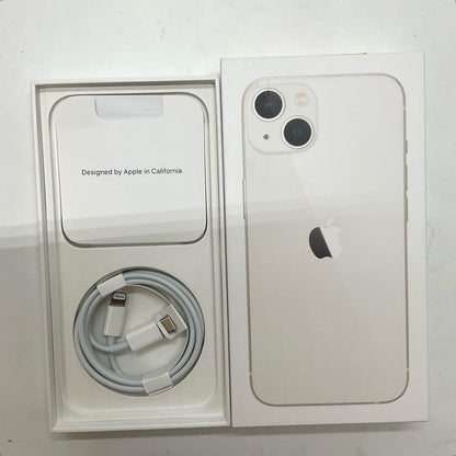 【全額返金保証】【最速発送】Apple iPhone iPhone 13 256GB スターライト SIMフリー 白ロム 動作確認済 85%