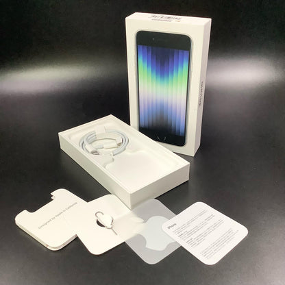 【全額返金保証】【最速発送】Apple iPhone iPhone SE（第3世代） 64GB スターライト au 美品 動作確認済 86%