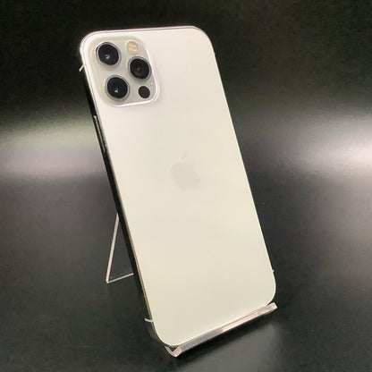 【全額返金保証】【最速発送】Apple iPhone iPhone 12 Pro 128GB シルバー au 白ロム 動作確認済 83%