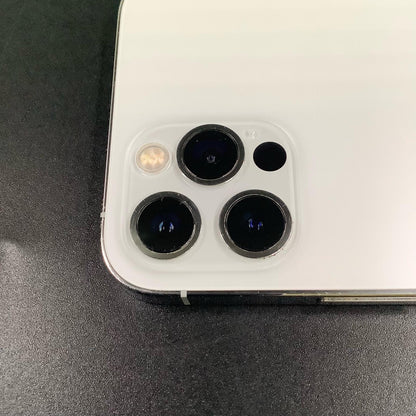 【全額返金保証】【最速発送】Apple iPhone iPhone 12 Pro 128GB シルバー au 白ロム 動作確認済 83%