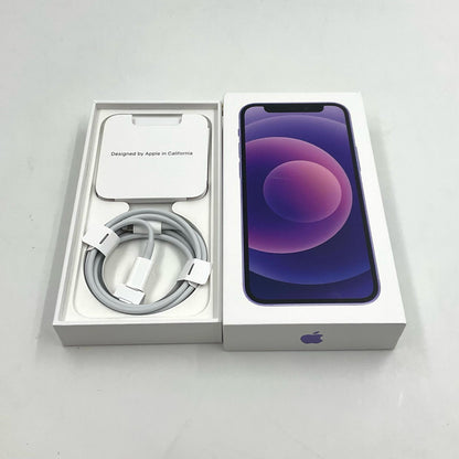 【全額返金保証】【最速発送】Apple iPhone iPhone 12 mini 256GB パープル SIMフリー 白ロム 動作確認済 77%