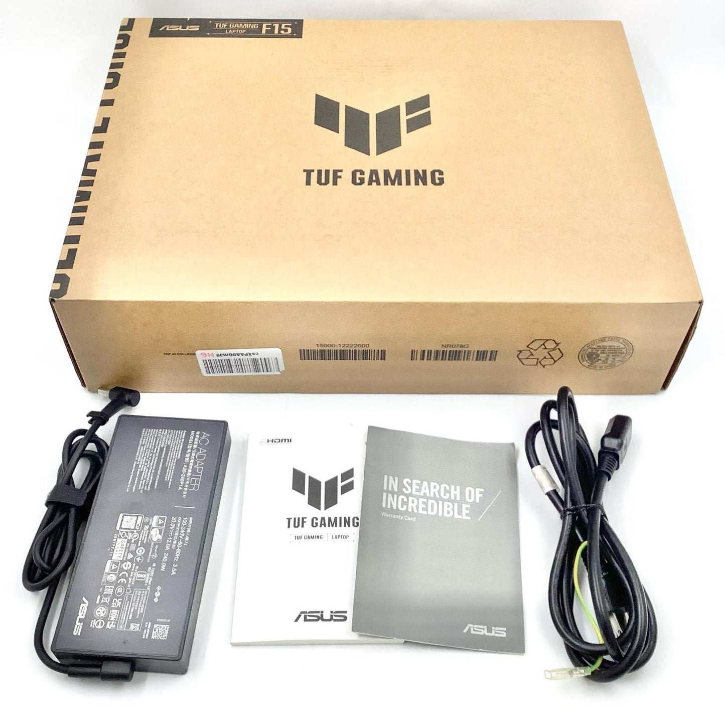 【全額返金保証】【最速発送】ASUS TUF Gaming F15 FX507 12th Gen Intel(R) Core(TM) i7-12700H 16GB M.2 SSD 512GB GeForce RTX 4050 Laptop 84% 動作確認済