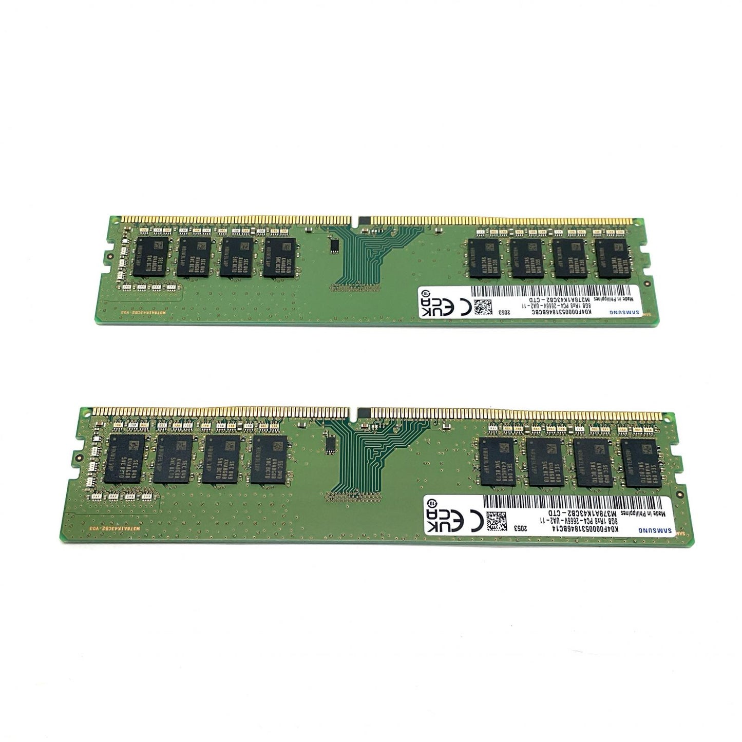 【全額返金保証】【最速発送】SAMSUNG メモリ DDR4 8GBx2枚 M378A1K43CB2-CTD 美品 動作確認済