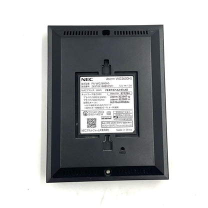【全額返金保証】【最速発送】NEC PA-WG2600HS 美品 動作確認済