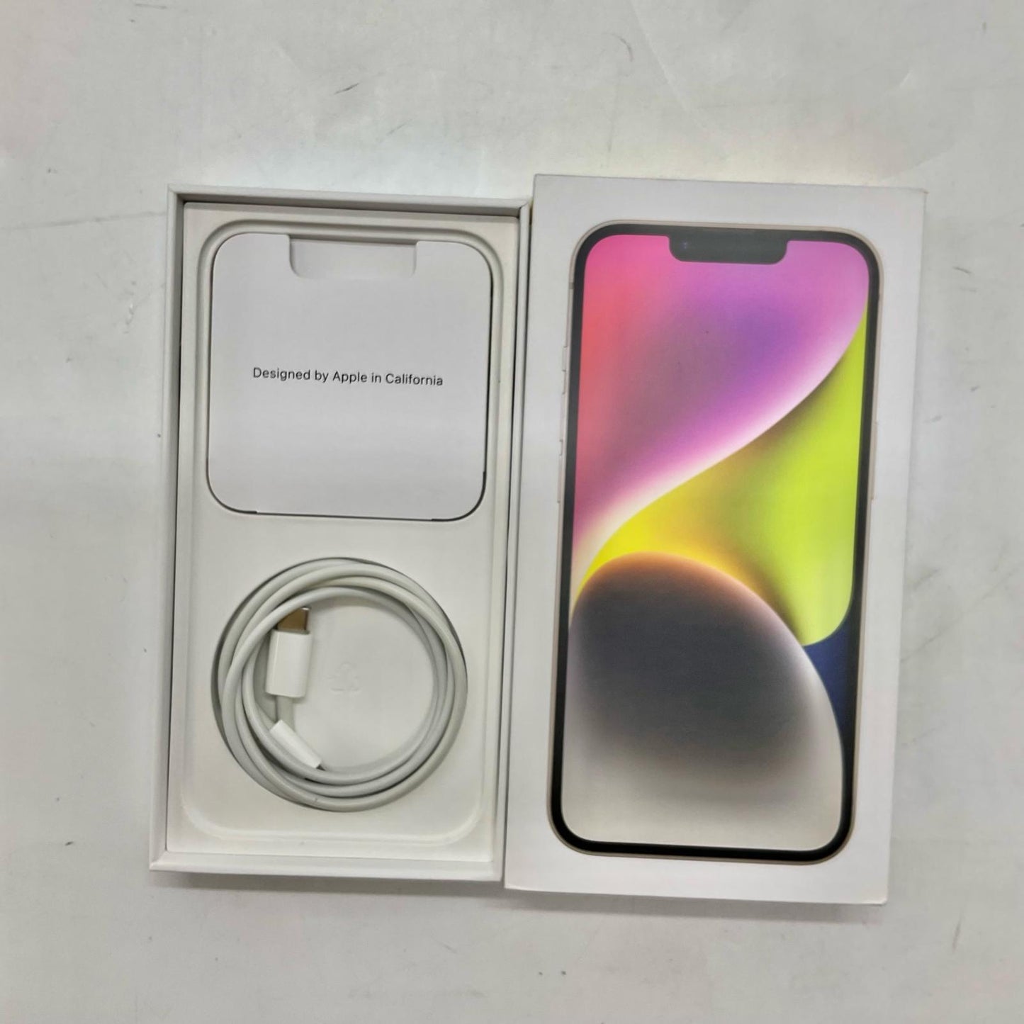 【全額返金保証】【最速発送】Apple iPhone iPhone 14 128GB スターライト Softbank 動作確認済 87%