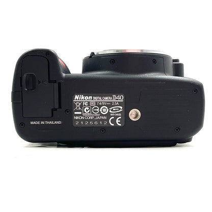 【全額返金保証】【最速発送】Nikon デジタル一眼 D40 ブラック 動作確認済