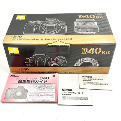 【全額返金保証】【最速発送】Nikon デジタル一眼 D40 ブラック 動作確認済