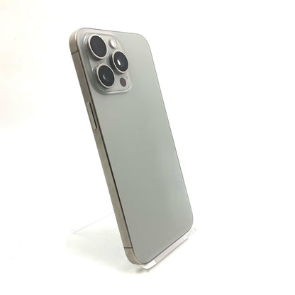【全額返金保証】【最速発送】Apple iPhone iPhone 15 Pro Max 256GB ナチュラルチタニウム SIMフリー 白ロム 超美品 動作確認済 89%