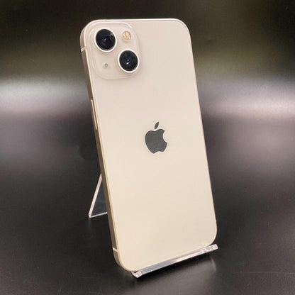 【全額返金保証】【最速発送】Apple iPhone iPhone 13 256GB スターライト au SIMフリー 白ロム 動作確認済 83%