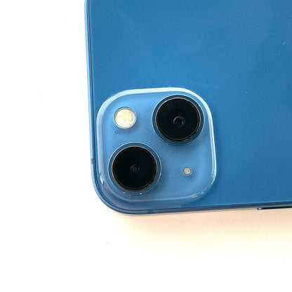 【全額返金保証】【最速発送】Apple iPhone iPhone 13 128GB ブルー au 白ロム 動作確認済 88%