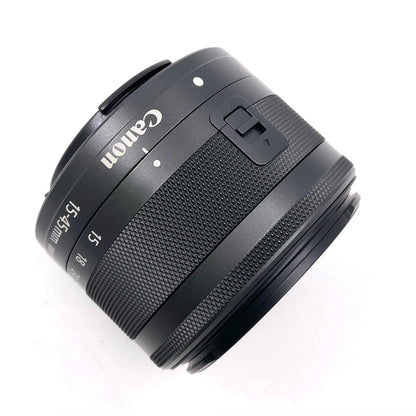 【全額返金保証】【最速発送】Canon EF-M15-45mm F3.5-6.3 IS STM [グラファイト] 動作確認済