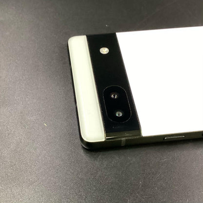 【全額返金保証】【最速発送】Google Pixel 6a 128GB Chalk au GB17L 白ロム 動作確認済