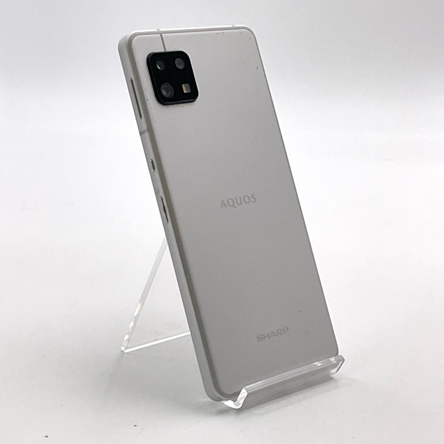 【全額返金保証】【最速発送】SHARP AQUOS sense6 128GB シルバー SIMフリー SH-M19 白ロム 動作確認済