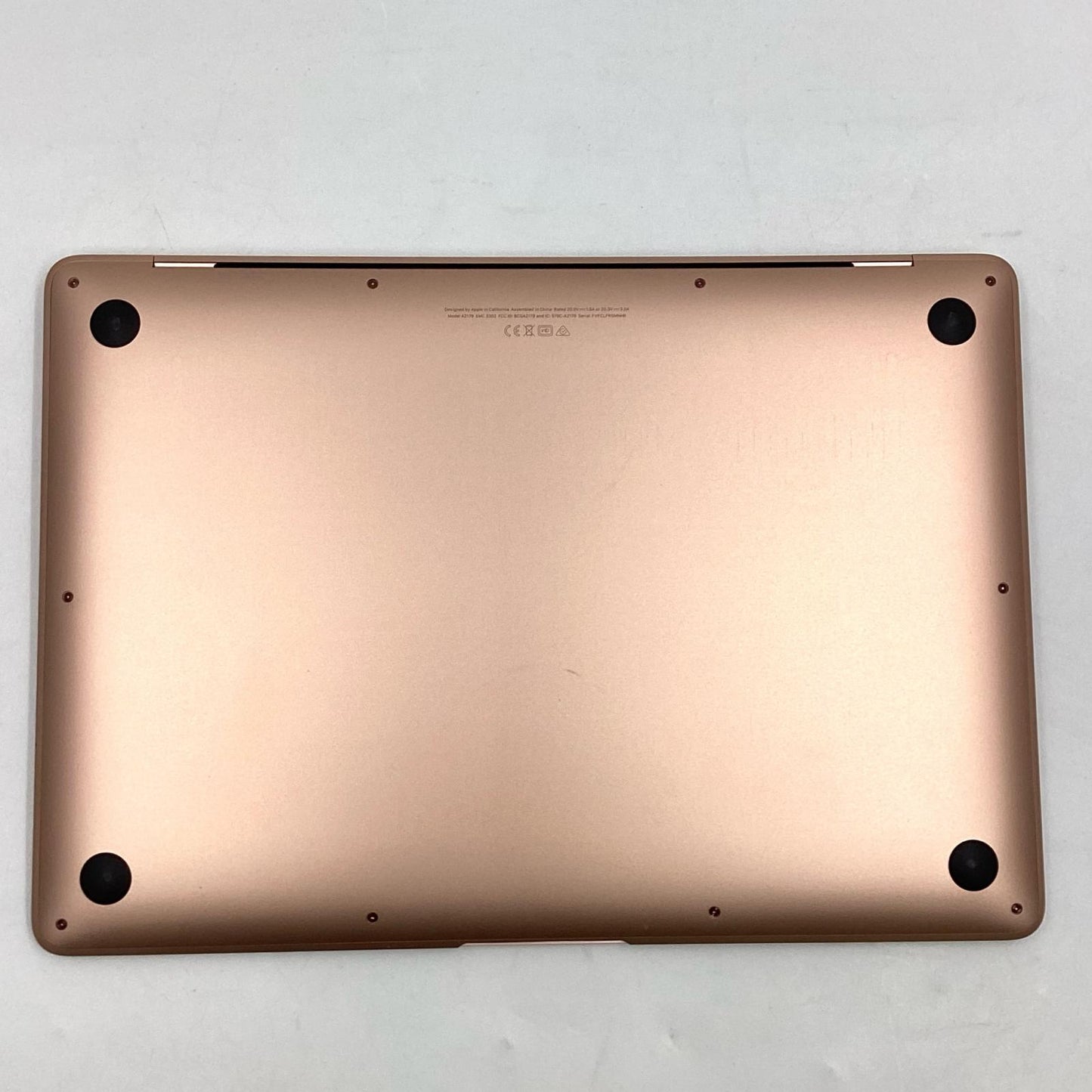 【全額返金保証】【最速発送】Apple MacBook Air 13インチ 2020 i3 デュアルコア 1.1GHz 8GB M.2 SSD 256GB ゴールド 82.1% 動作確認済