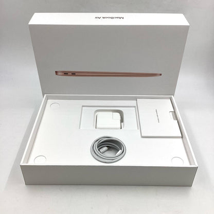 【全額返金保証】【最速発送】Apple MacBook Air 13インチ 2020 i3 デュアルコア 1.1GHz 8GB M.2 SSD 256GB ゴールド 82.1% 動作確認済