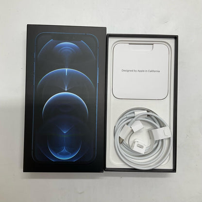 【全額返金保証】【最速発送】Apple iPhone iPhone 12 Pro 256GB パシフィックブルー Softbank SIMフリー 白ロム 動作確認済 83%