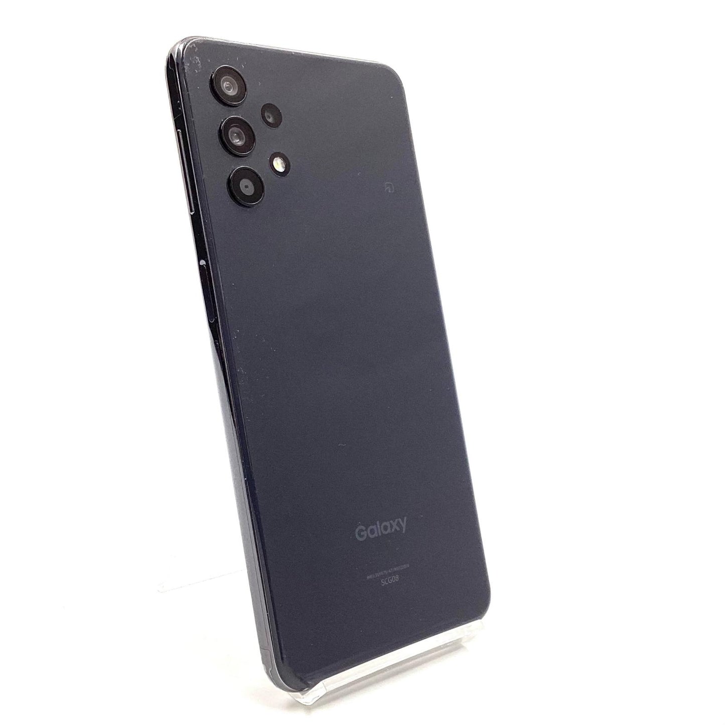 【全額返金保証】【最速発送】SAMSUNG Galaxy A32 5G 64GB オーサムブラック au SCG08 白ロム 動作確認済
