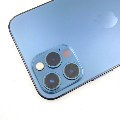 【全額返金保証】【最速発送】Apple iPhone iPhone 12 Pro 128GB パシフィックブルー docomo SIMフリー 白ロム 動作確認済 77%