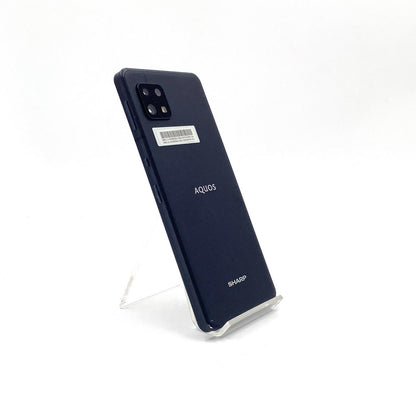 【全額返金保証】【最速発送】SHARP AQUOS sense6s 64GB ブラック Softbank SIMフリー SH-M19s-y 白ロム 動作確認済