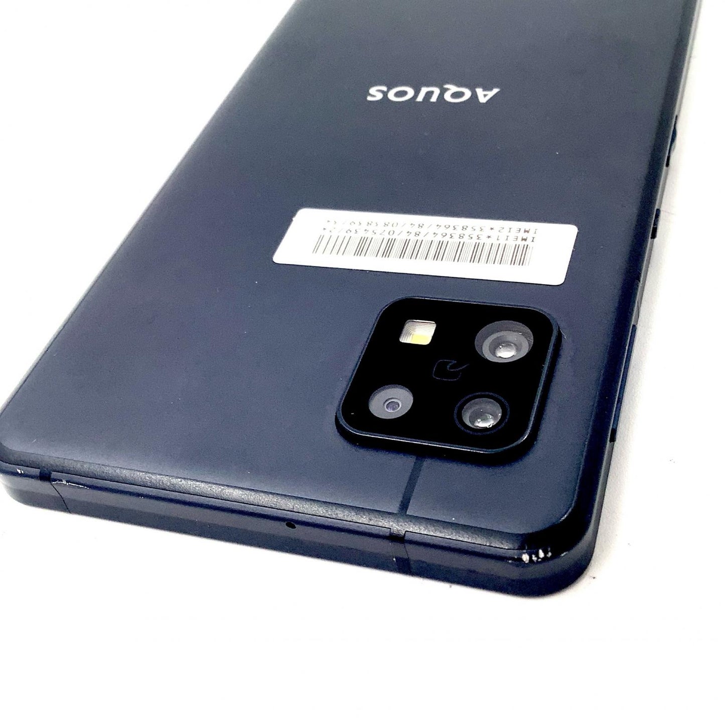 【全額返金保証】【最速発送】SHARP AQUOS sense6s 64GB ブラック Softbank SIMフリー SH-M19s-y 白ロム 動作確認済