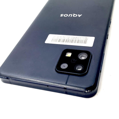 【全額返金保証】【最速発送】SHARP AQUOS sense6s 64GB ブラック Softbank SIMフリー SH-M19s-y 白ロム 動作確認済