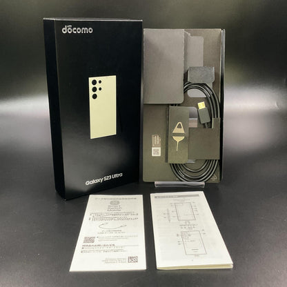 【全額返金保証】【最速発送】SAMSUNG Galaxy S23 Ultra 256GB クリーム docomo SC-52D 動作確認済