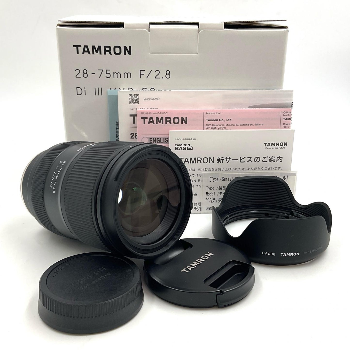 【全額返金保証】【最速発送】TAMRON 28-75mm F/2.8 Di III VXD G2 (Model A063) 美品 動作確認済