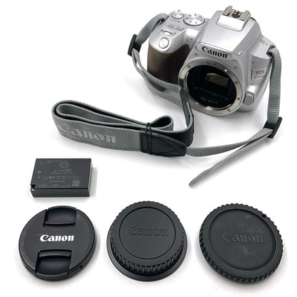 【全額返金保証】【最速発送】Canon デジタル一眼 EOS Kiss X10 EF-S18-55 IS STM レンズキット [シルバー] 美品 動作確認済