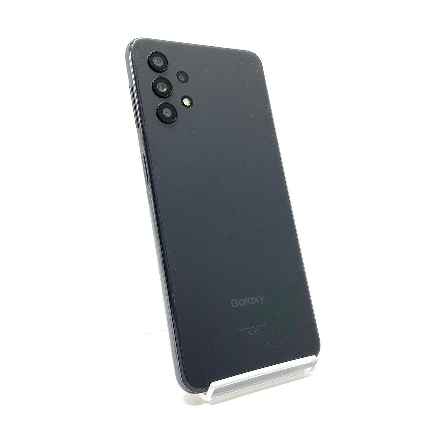 【全額返金保証】【最速発送】SAMSUNG Galaxy A32 5G 64GB オーサムブラック au SCG08 白ロム 動作確認済